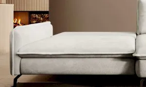 Nowoczesny narożnik z pojemnikiem Glossy Wersal 9
