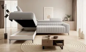 Duży narożnik z pojemnikiem Gandi L Corner 160x200 Wersal 4