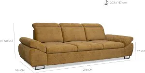 Sofa rozkładana do salonu Selly III Arkos 3