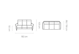 Sofa z funkcją relaks Xavi 3 Wersal 2