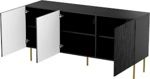 Komoda czarna z drzwiami Jungle Cama Meble 2