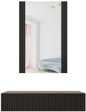 Czarna toaletka z lustrem Pafos Cama Meble 3