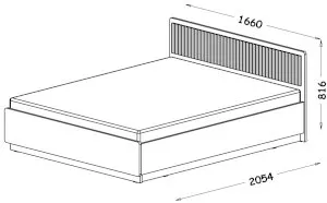 Łóżko ze stelażem 160x200 Prestigo P13 Dolmar 2