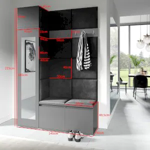 Garderoba tapicerowana Emi 22 PKMebel 2