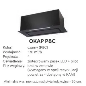 80 Górna 1 drzwi, zabudowa okapu, wys.71 KAM 2