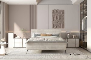 Łóżko tapicerowane do sypialni 160 Sydney Wersal 3