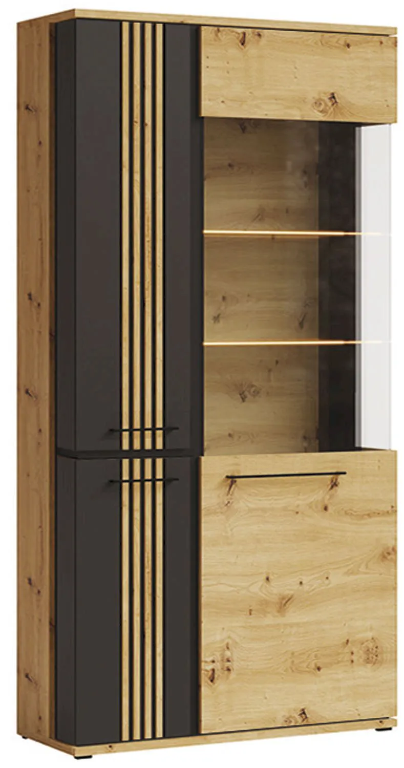 Witryna do salonu Molto ML2 Black Fadome