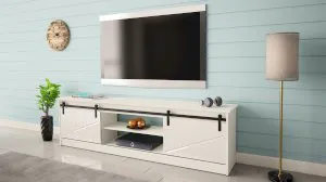Biała szafka pod RTV Granero Cama Meble 6