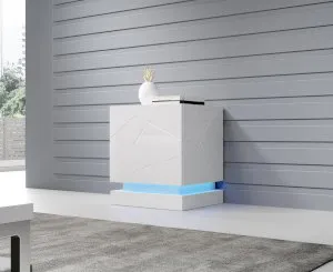 Szafka nocna biała QIU (2 szt.) Cama Meble 4