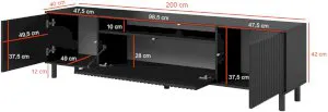 Szafka RTV 200 cm Agnes PKMebel 5