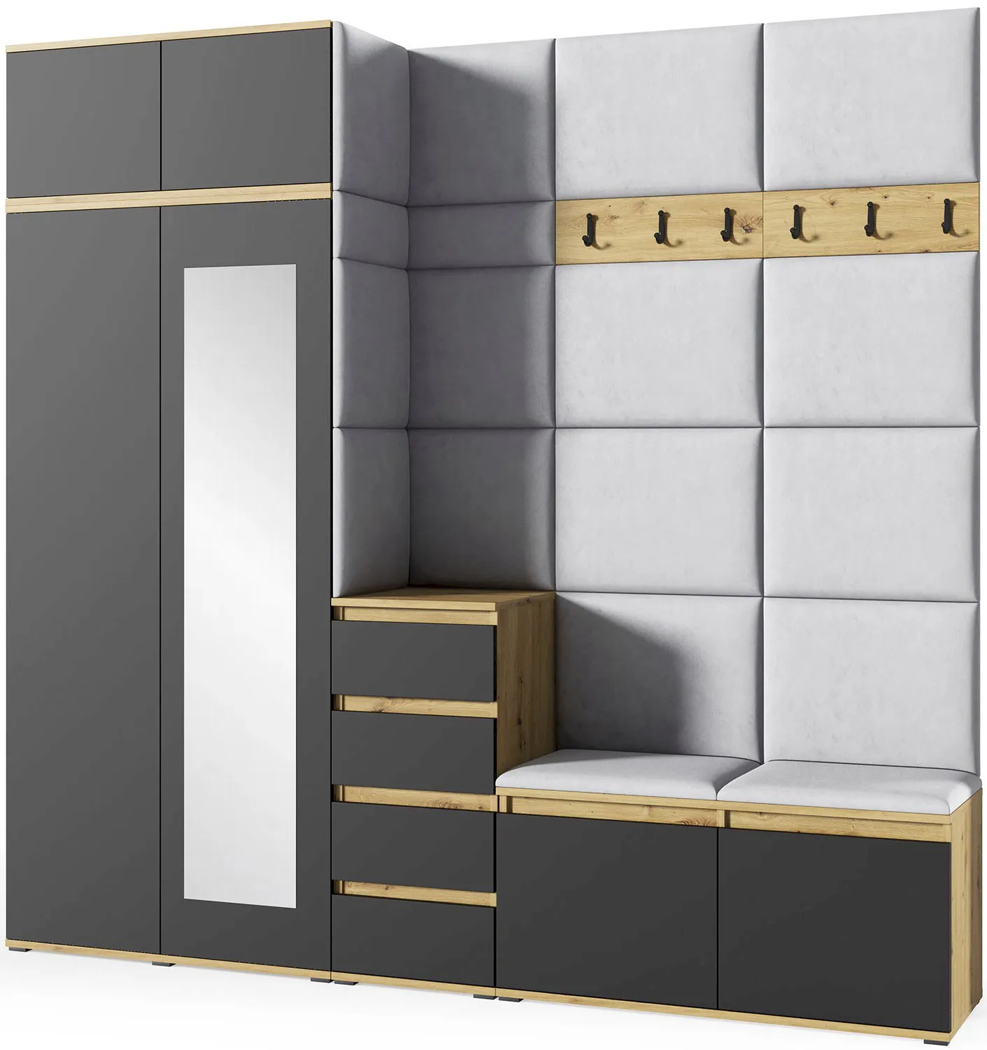 Garderoba nowoczesna Emi 33 PKMebel