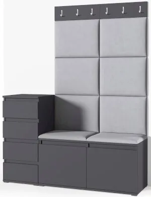 Garderoba tapicerowana Emi 34 PKMebel 1