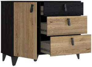 Komoda na metalowych nogach Lya LYAK221-M688 Meble Forte 2