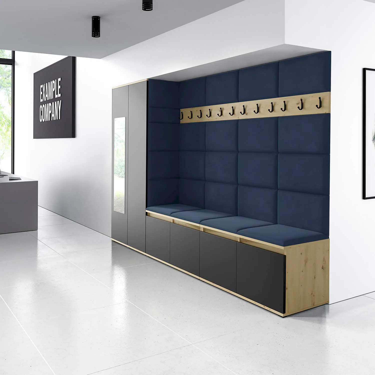 Garderoba z lustrem Emi 9 PKMebel