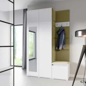Nowoczesna garderoba z lustrem Emi 20 PKMebel 1