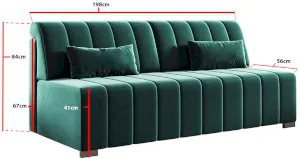 Kanapa rozkładana do salonu Rosso Typ 115 PKMebel 4