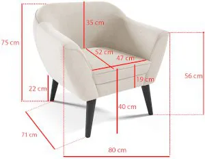 Nowoczesny fotel do salonu Merida Typ 192 PKMebel 3