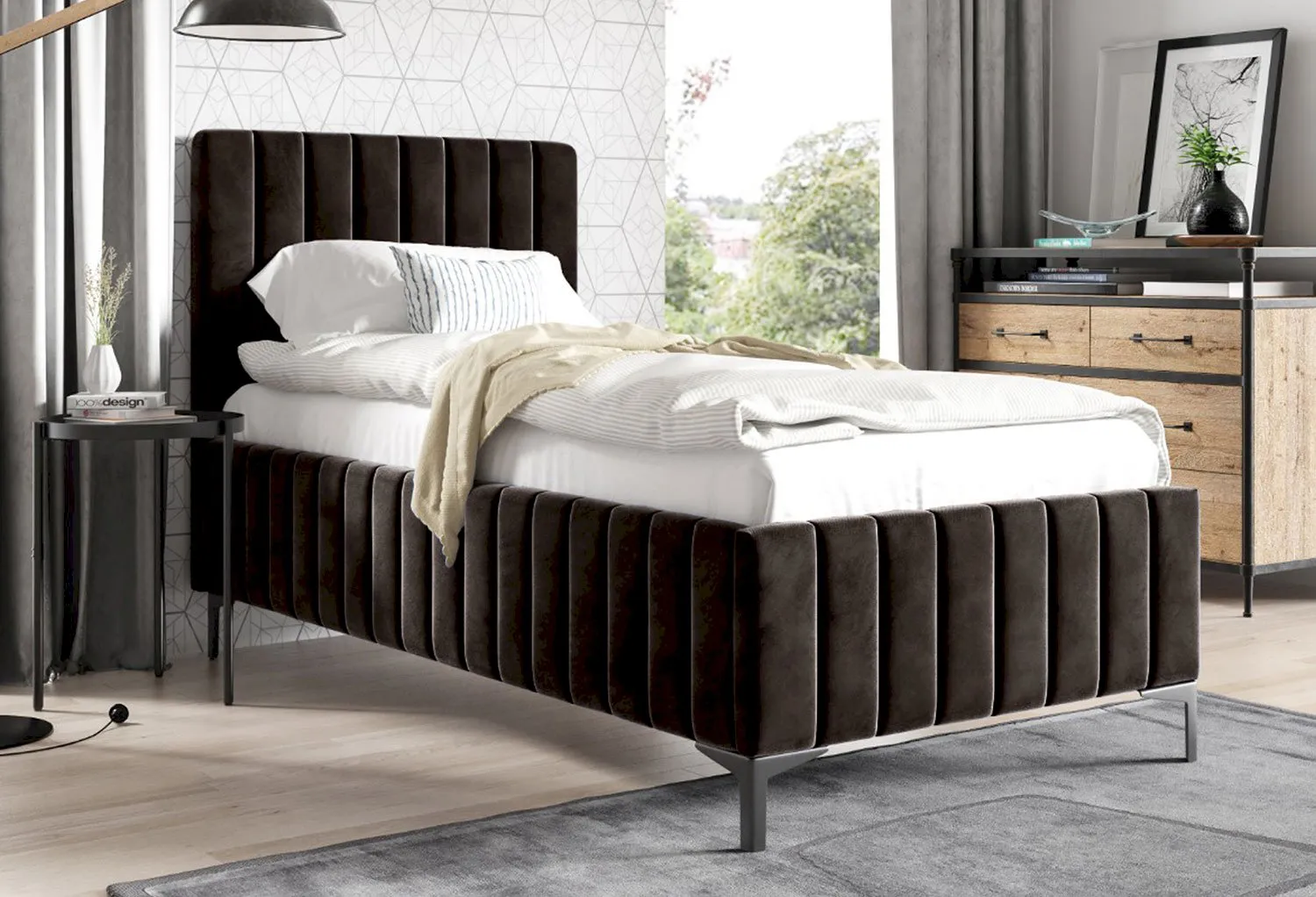 Łóżko tapicerowane 140 Typ 24 140/200 PKMebel