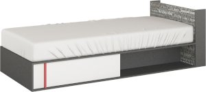 Łóżko z materacem i pojemnikiem prawe Philosophy PH-15P