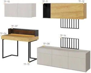 Zestaw mebli młodzieżowych Teen Flex SET-09B Lenart Meble 4
