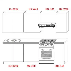 Zestaw mebli kuchennych Artemida 240 Restol 2