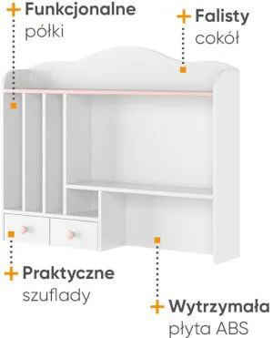 Nadstawka na biurko Luna LN-04 Lenart Meble 3
