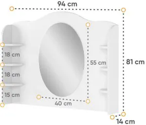 Toaletka Luna LN-06 Lenart Meble 4