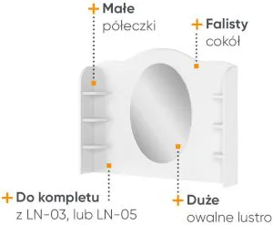 Toaletka Luna LN-06 Lenart Meble 3