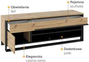 Szafka RTV 160 Quant QA-04 Lenart Meble 2