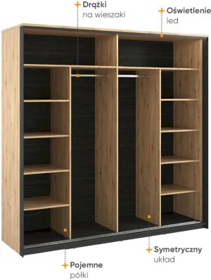 Szafa loft przesuwna Quant QS-01 Lenart Meble 4