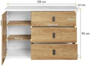 Komoda do salonu Simi MS-05 Lenart Meble 4