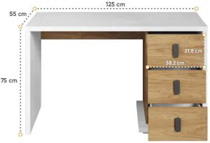 Biurko z szufladami Simi MS-06 Lenart Meble 4