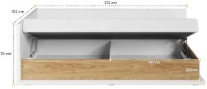 Łóżko młodzieżowe z materacem Simi MS-09L Lenart Meble 4