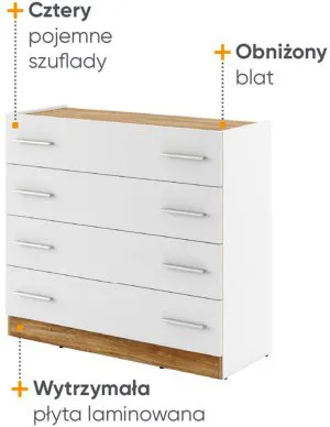 Komoda z szufladami Dentro DT-04 Lenart Meble 2