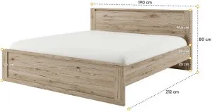 Łóżko sypialniane Idea ID-08 (180) (san remo) Lenart Meble 3