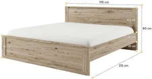 Łóżko do sypialni 160 Idea ID-08 (160) (san remo) Lenart Meble 3