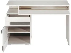 Biurko białe połysk 120 cm Blanco 11 ML Meble 2