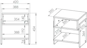 Nocna szafka Tris 01 ML Meble 4