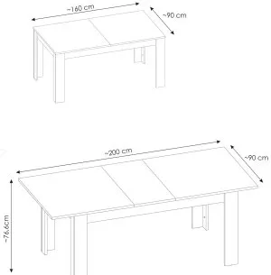 Duży stół rozkładany Ricko LYOT04 Meble Wójcik 3