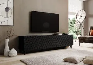 Stolik RTV czarny na nóżkach Asti Cama Meble 3