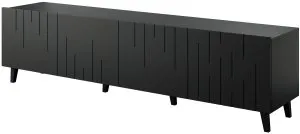 Czarna szafka pod telewizor Bari Cama Meble 1