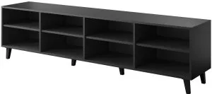 Czarna szafka pod telewizor Bari Cama Meble 2