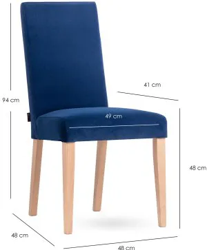 Krzesło granatowe Modern O107 2szt. Meble Wójcik 2