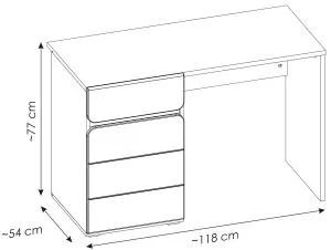 Biurko Flexi 1D1S Typ FLXB01 Meble Wójcik 3