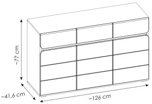 Komoda szuflady Flexi 3D3S Typ FLXK01 Meble Wójcik 3