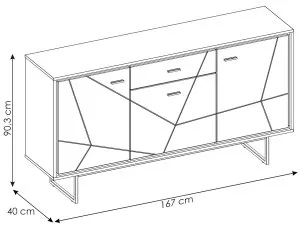 Komoda BROK04 Brolo Meble Wójcik 3