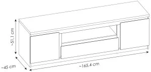 Komoda RTV Fribo Dąb Ribbeck Typ FRIF01 Meble Wójcik 3