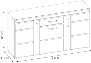 Komoda Cortina CNAK02 Meble Wójcik 3