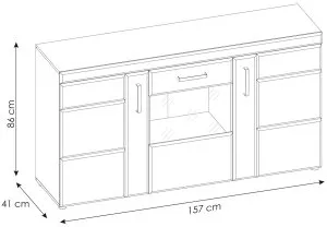 Komoda Cortina CNAK03 Meble Wójcik 3