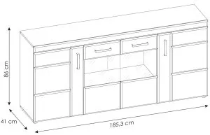 Komoda Cortina CNAK04 Meble Wójcik 3